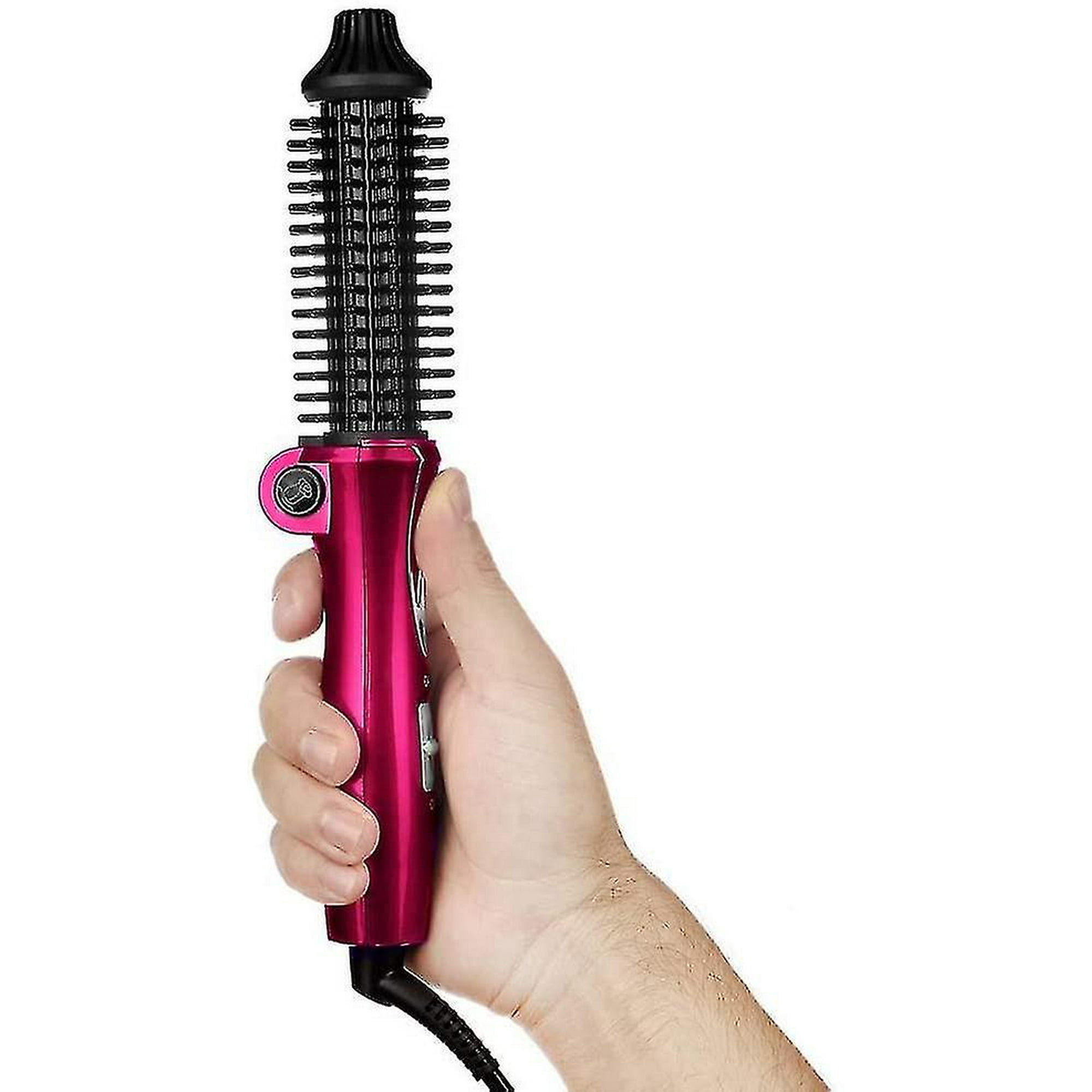Mini Electric Curling Brush With Travel Bag Ion Technology Professional Tourmaline Ceramic Curling Iron Dual Voltage Suitable For Short Hair And B Walmart