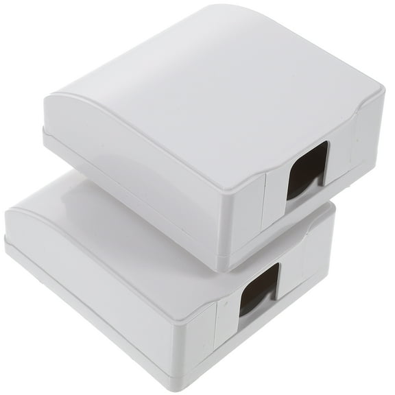 PAMINGONO 2PCS Electrical Outlet Waterproof Cover Splash Guard White PVC Switch Plate Covers