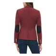 thumbnail image 2 of TOMMY HILFIGER Womens Maroon Buttoned Blazer Size: 0, 2 of 3