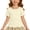 Beige, variant on Girls Trendy Back Cross T-Shirt Short Sleeve Summer New Korean Solid Versatile Top Size 18-24 M