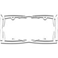 thumbnail image 2 of Cruiser Accessories 22013 Blades License Plate Frame, Chrome, 2 of 3