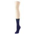 thumbnail image 3 of Legmogue Women's Beautiful Peacock Pattern Soft-Fit Crew Sock - Womens - Female, One Size, Purple, 3 of 5