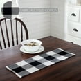 thumbnail image 2 of VHC Brands Runner 8x24, Cotton Dining Room, Kitchen Table Runner, Country Farmhouse Style, Annie Buffalo Check Black, 2 of 3