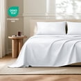 thumbnail image 5 of Bare Home Ultra-Soft Flat Sheets - Premium 1800 Collection - Brushed - Queen, White, 5 of 8