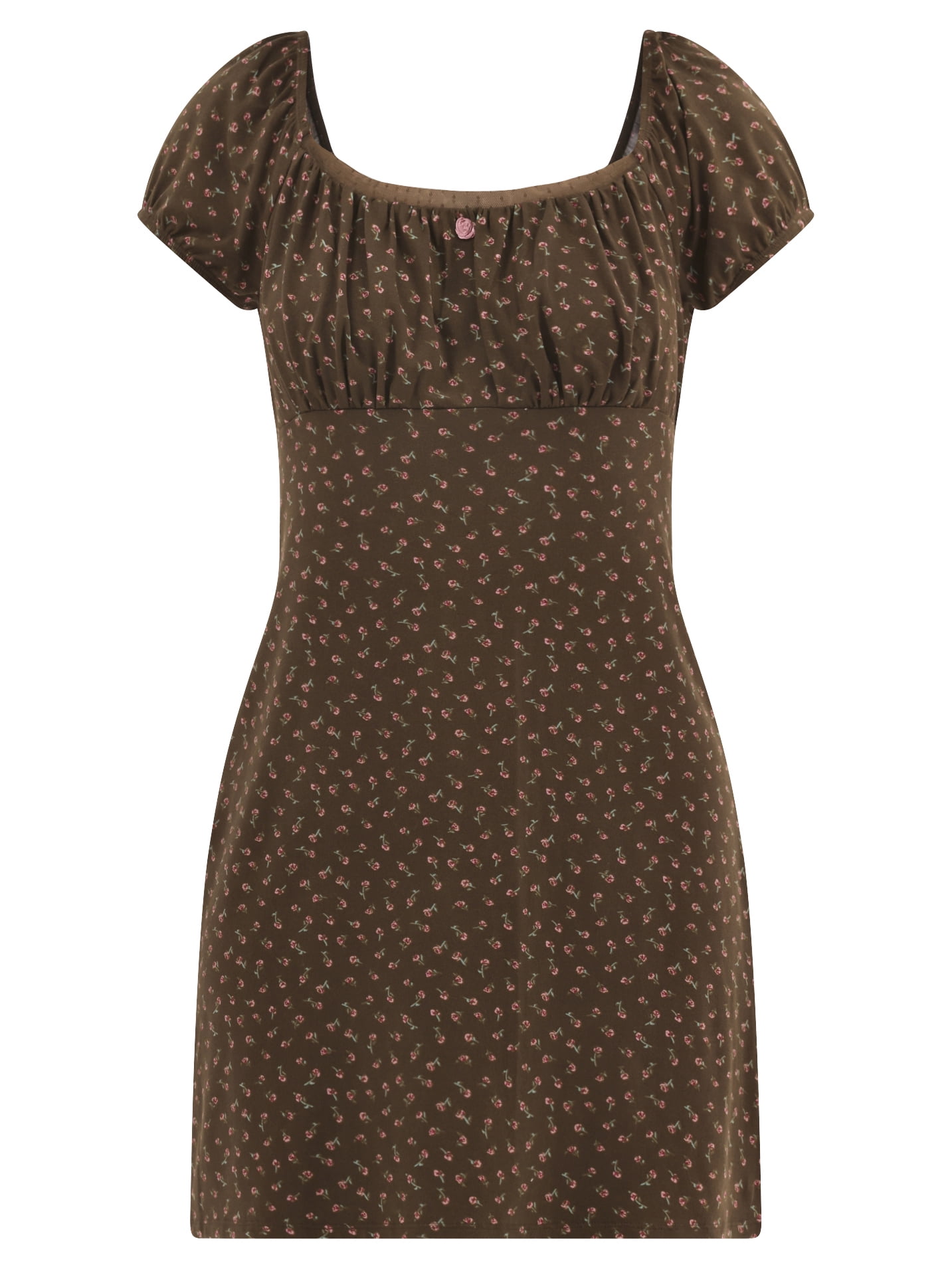 No Boundaries Puff Sleeve Mini Dress, Women's