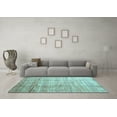thumbnail image 3 of Ahgly Company Indoor Round Abstract Light Blue Contemporary Area Rugs, 8' Round, 3 of 4