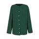 thumbnail image 4 of Blusa holgada con botones para mujer: camisa de manga larga y color liso, top informal con cuello en V para el trabajo o el fin de semana, tallas S-5XL., 4 of 4