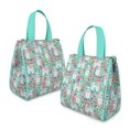 thumbnail image 2 of Bichon Dog Blue Florals Insulated Lunch Bag for Women & Adults,Large Portable Soft Cooler Lunch Bag,Thermal Food Storage Tote with Pearl Cotton,8.66L,8.75x5.75x9.5 Inch, 2 of 6
