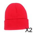 thumbnail image 1 of 2x Gorro de Punto de Invierno, Gorro de Punto, Gorro Suave Y Cálido , Gorro para Hombres Y Mujeres, Gorro para Clima Frío para Acampar, en Bi 2 piezas, 1 of 10