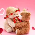 thumbnail image 4 of Cute Rose Bear Toy With Hat Soft Plush Doll Girl Friend Birthday Gift, 4 of 5