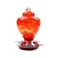 thumbnail image 1 of CAROOTU Hummingbird Feeder for Outdoors Hand Blown Colorful Glass Feeder with Ant Moat, 1 of 6