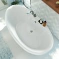 thumbnail image 4 of Dreamline BTMO6636WFXXC00 Montego 66" Freestanding Acrylic Soaking Tub - White, 4 of 12