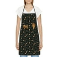 thumbnail image 3 of Easygdp Pine Cone Woodland Pattern Apron Waterdrop Resistant with 2 Pockets,Oil Resistant Cooking Kitchen Chef Apron for Women Men, 3 of 7