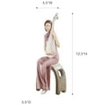 thumbnail image 4 of Touch of Class Asian Harmony Exotic Feminine Grace Lady Figurine Playing Music on The Lute Mauve, 4 of 5