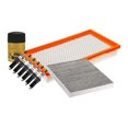 thumbnail image 1 of Kit De Bujías Platino, Filtro De Aire, Filtro Para Aceite Sintético Y Filtro De Cabina 9 PIEZAS Afinación Sin Aceite Compatible con 6 2009 A 2013 Mazda V6 3.7L, 1 of 3