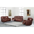 thumbnail image 2 of Bowery Hill Modern Geuine Leather Glider Recliner in Brown Finish, 2 of 3
