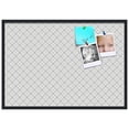 thumbnail image 2 of PinPix 40x28 Custom Cork Bulletin Board Argyle Gray Poster Board Has a Fabric Style Canvas Finish, Framed in Argyle Gray, by ArtToFrames (PinPix-638), 2 of 6