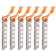 thumbnail image 2 of 6pcs/10pcs V Shape Titanium Tent Pegs Windproof Outdoor Camping Tent Nail Stakes, 2 of 7