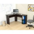 thumbnail image 4 of Home Square 2-Piece Set with Merlin L-Shaped Desk & Corner Bookcase in Espresso, 4 of 17