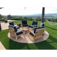 thumbnail image 2 of Somer 7 Pc Lounge Chair Set: 6 Lounge Chairs & Ottoman With Cushions in Sunbrela Fabric #58001 Stanton Lagoon, 2 of 2
