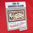 thumbnail image 4 of Men's Mitchell & Ness Dominique Wilkins Yellow/Red Atlanta Hawks Hardwood Classics 1986/87 Split Swingman Jersey, 4 of 4