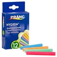 thumbnail image 1 of PRANG Hygieia Craie pour Tableau, Bâtons 3,25 Pouces x 0,38 Pouces, Couleurs Assorties Blanc/jaune/rose/bleu, Boîte de 12 (61400), 1 of 4