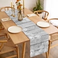 thumbnail image 3 of Table Runner 72 Inches Long for Kitchen Dining, White Dandelion Dresser Scarf Farmhouse, Dining Table Decorations for Wedding/Parties, Spring Flowers Plants Vintage Gray Wood 13 x 72 In, 3 of 8