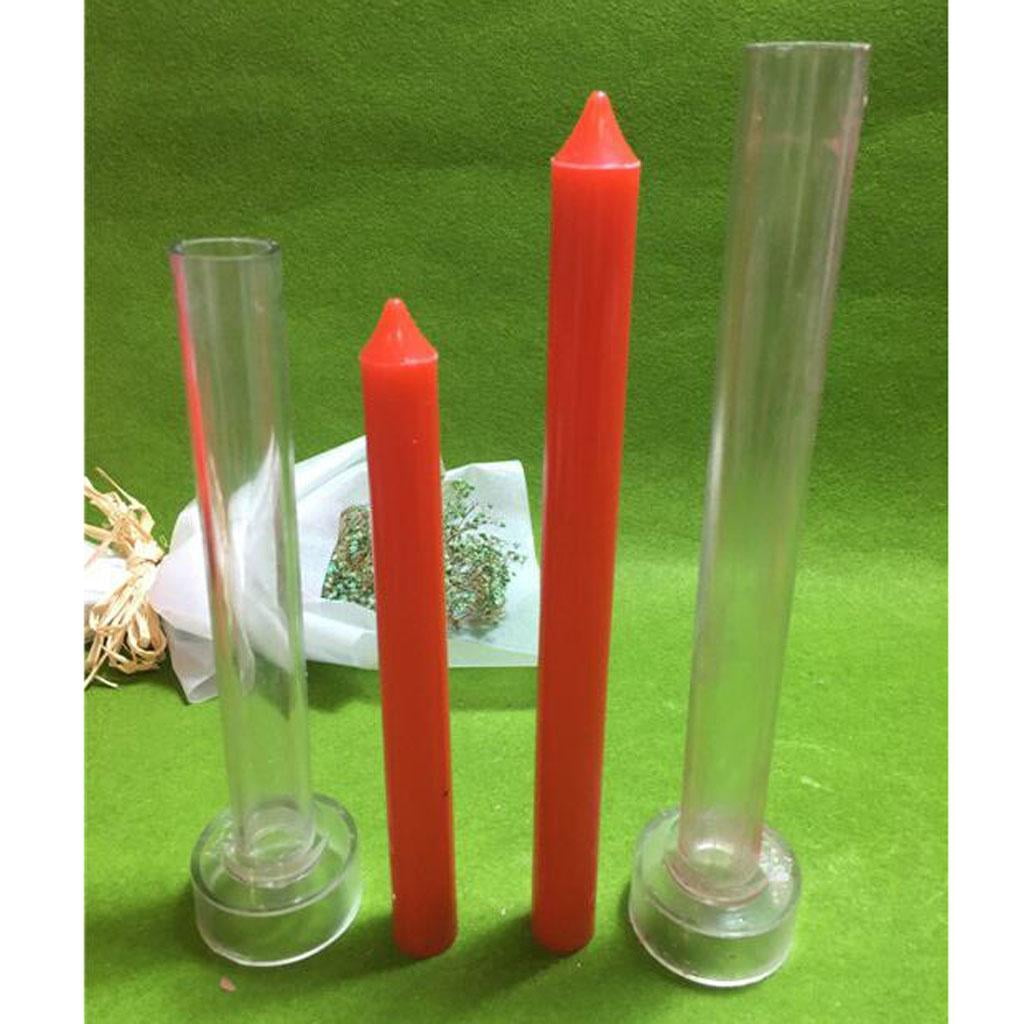 GUOOL 6x 10/15/25cm Plastic Candle Soap DIY Candle Making Crafts Accessories for DIY Projects Tool