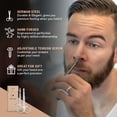 thumbnail image 3 of ONTAKI Facial Hair Grooming Scissors 2 Pack Curved & Straight Blade Precision Trimming Kit for Barbers, 3 of 7