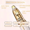 thumbnail image 2 of Electric Eyebrow Trimmer for Women, Painless Facial Hair Remover with LED Light,Rose Gold, 2 of 7