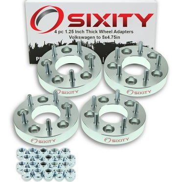 Sixity Auto 4 pc 5x5" to 5x4.75" Wheel Spacers Adapters 1.25" compatible with Volkswagen Routan Thick