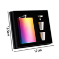 thumbnail image 2 of HipFlaskGiftSet,HipFlasksforLiquorforMenwithBlackLeatherCover,, 2 of 5
