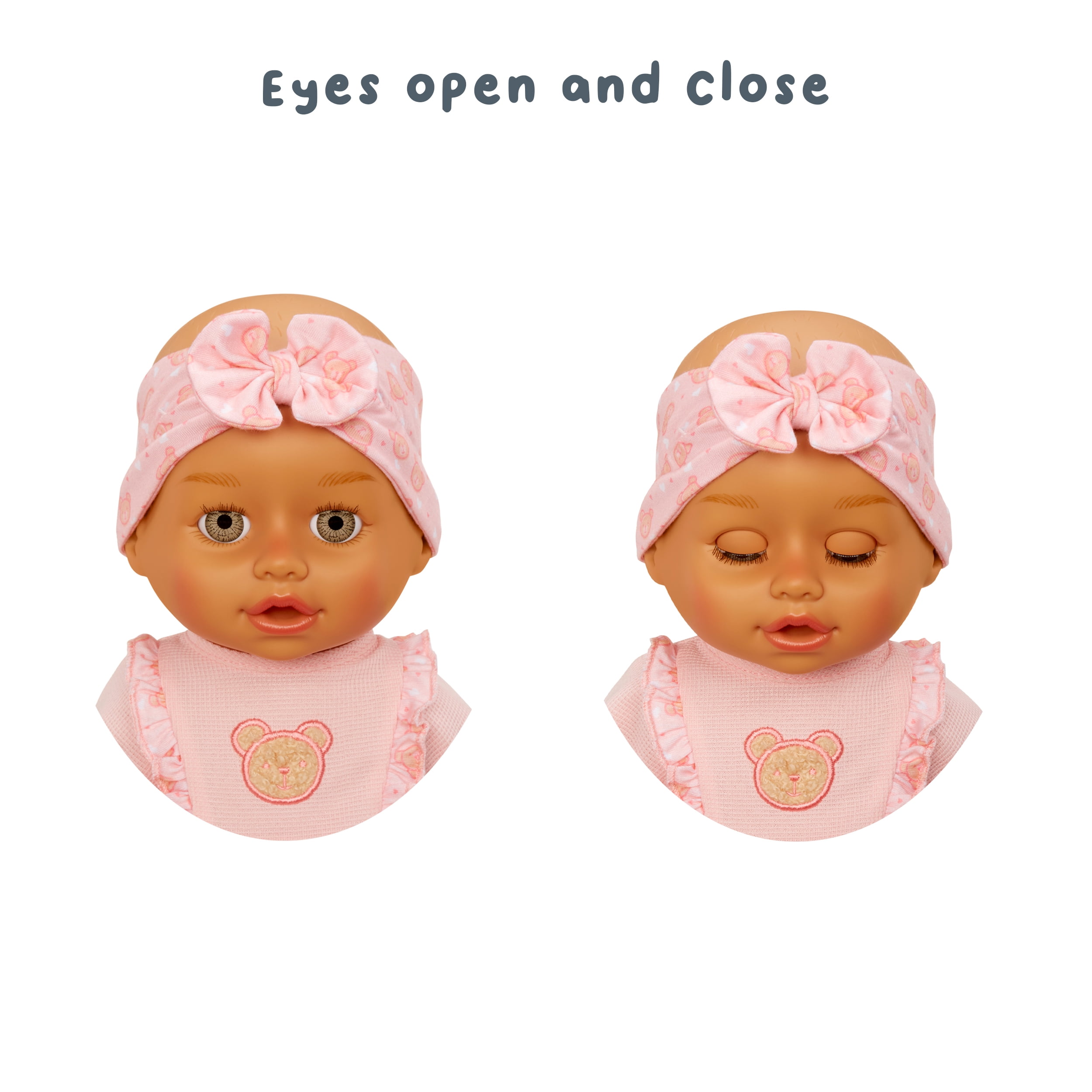 Baby Born Learn to Walk Baby Doll Olivia - Gray-Green Eyes, Realistic Features, Kids Ages 3+, Walks, Crawls, Sits & Kicks, Eyes Open & Close, Sounds