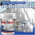 thumbnail image 4 of Louis Forest Epoxy Floor Paint, Epoxy Floor Paint for Concrete, High-Gloss Marble Effect Paints, Waterproof and Non-Slip, Suitable for Indoor and Outdoor Use (1kg,Gray*A), 4 of 8