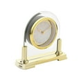 thumbnail image 3 of Wm.Widdop Glass Mantel Clock 2 Tone Dial Gold Stand, 3 of 6