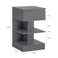 thumbnail image 3 of SoBuy Table de Chevet Table de Nuit Table d'Appoint Table Basse FBT49-HG, 3 of 8