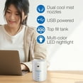 thumbnail image 3 of Lasko Personal Cool Mist Ultrasonic Humidifier with Nightlight, 190 Sq. ft., White, UH150, 3 of 12