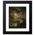 thumbnail image 2 of Clementine von Rainer 15x18 Black Modern Framed Museum Art Print Titled - Worthersee, Moon Mood Over Freyenthurn Castle with a View of Loretto, 2 of 5