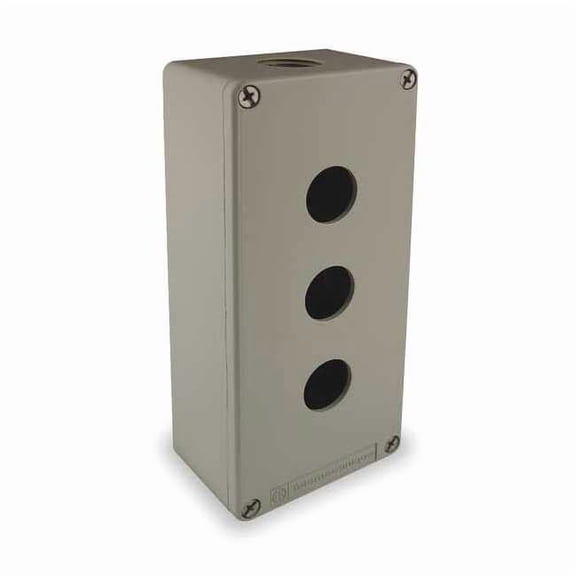 Schneider Electric Pushbutton Enclosure,22mm,Metal XAPG39503