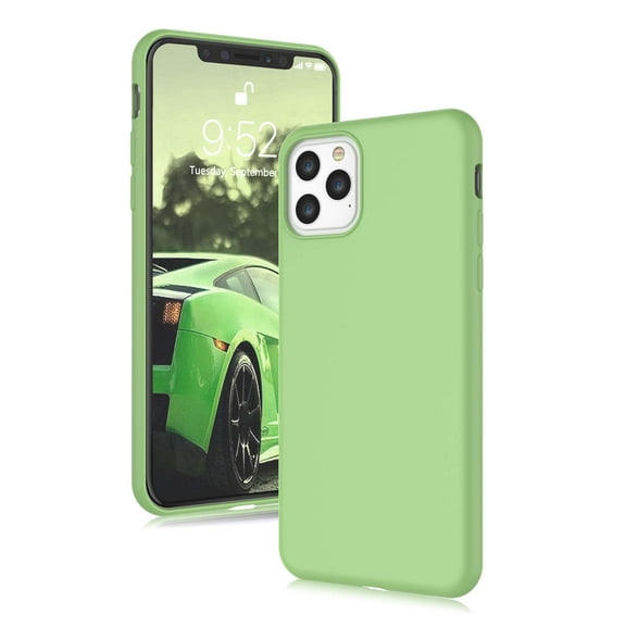 Cell Phone Cases For 6.5" iPhone 11 Pro Max, Njjex Liquid Silicone Gel Rubber Shockproof Case Ultra Thin Fit iPhone 11 Pro Max Case Slim Matte Surface Cover For Apple iPhone 11 Pro Max 2019 -Green