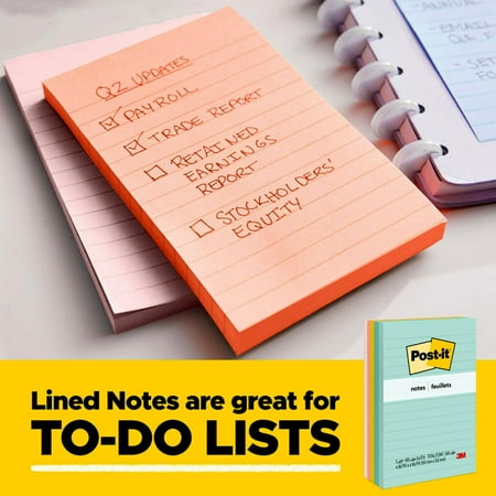 Post-it Notes Value Pack, 3 in x 3 in, Marseille Collection, 24 Pads
