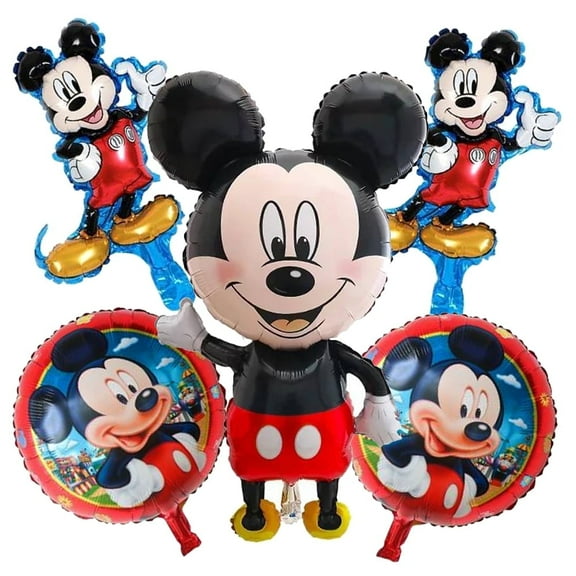 5 PCS Birthday Party Balloons 45 Inch Large Size Miky Mouse Balloon Foil Balloon