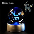 thumbnail image 3 of Bola de cristal de Pokémon 3D de 7 cm y 5 cm, Mewtwo, Pikachu, Gengar, bola de cristal de Pokémon, figura de Pokeball, luz nocturna, lámpara LED, base de regalo, 3 of 5