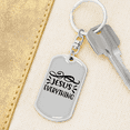 thumbnail image 6 of Jesus Everything Symbols Stainless Steel or 18k Gold Premium Swivel Dog Tag Keychain, 6 of 16