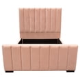 thumbnail image 2 of Diamond Sofa  Venus Vertical Channel Tufted Queen Bed in Blush Pink Velvet, 2 of 7