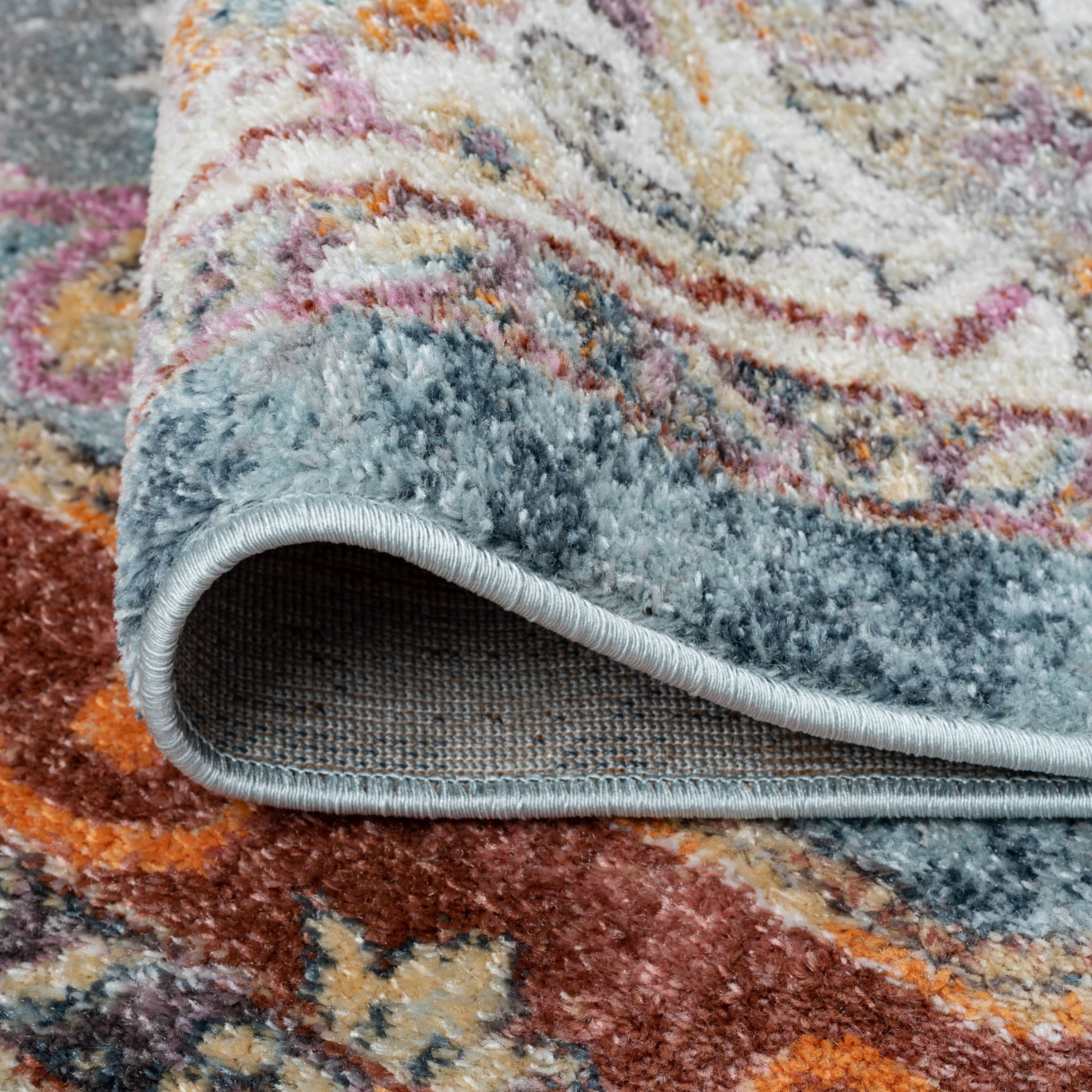 5x8 Traditional Denim Area Rugs for Living Room | Bedroom Rug | Dining Room Rug | Indoor Entry or Entryway Rug | Kitchen Rug | Alfombras para Salas 5'3'' x 7'3''