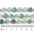 thumbnail image 5 of 1strand Natural Fluorite Beads Strands with Seed Beads Faceted Cube 8~9x8~9x8~9mm Hole: 0.9~1mm about 35~39pcs/strand 14.80''~15.16''(37.6~38.5cm) Fluorite, 5 of 5