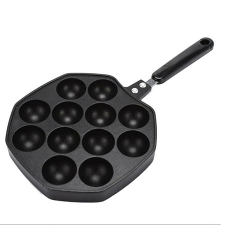 

12 Cavities Aluminum Non-Stick Takoyaki Grill Pan Plate Octopus Ball/Pancake Maker Baking Mold