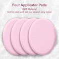 thumbnail image 6 of AmazerBath Lotion Applicator for Back, Feet, 4 Replaceable Pads with 1 Long Handled, Back Sunscreen Applicator for Elderly, Women, Apply Cream Medicine Skin Cream Moisturizer Sunscreen Tanner, Pink, 6 of 7