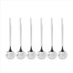 thumbnail image 1 of Stainless Steel 6Pcs Espresso Spoons for Sugar Antipasto (Silver), 1 of 5